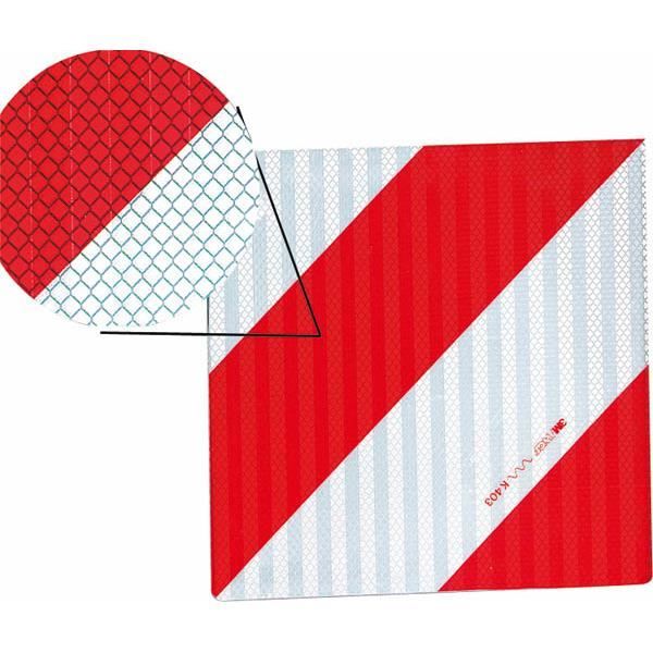 Panneau d'avertissement angle gauche aluminium