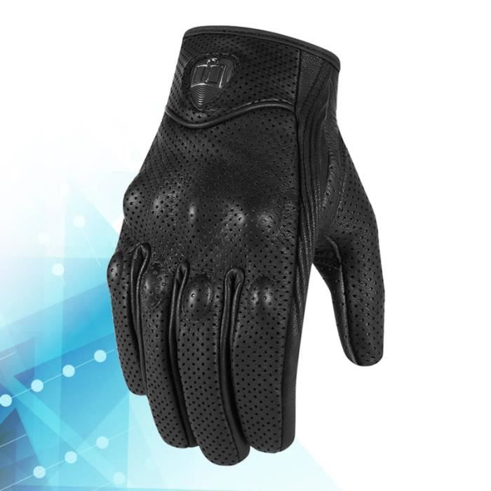 Gants de vélo de de montagne Course sur route Bicyclette de moto d'équitation Plein air de doigts (noir, GANTS - SOUS-GANTS