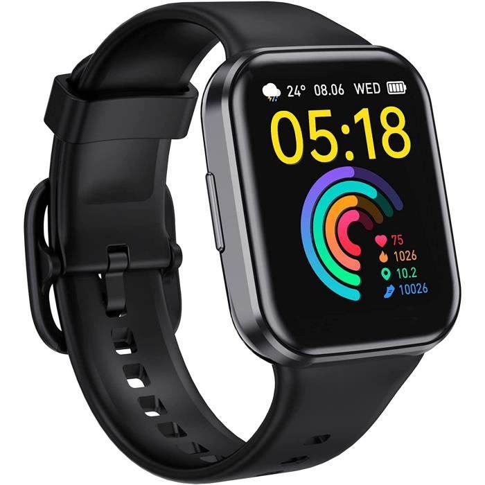 Montre Connectée Femmes Homme, 1.91'' Montre Intelligente 2023 Smartwatch Montre Sport pour Android iPhone