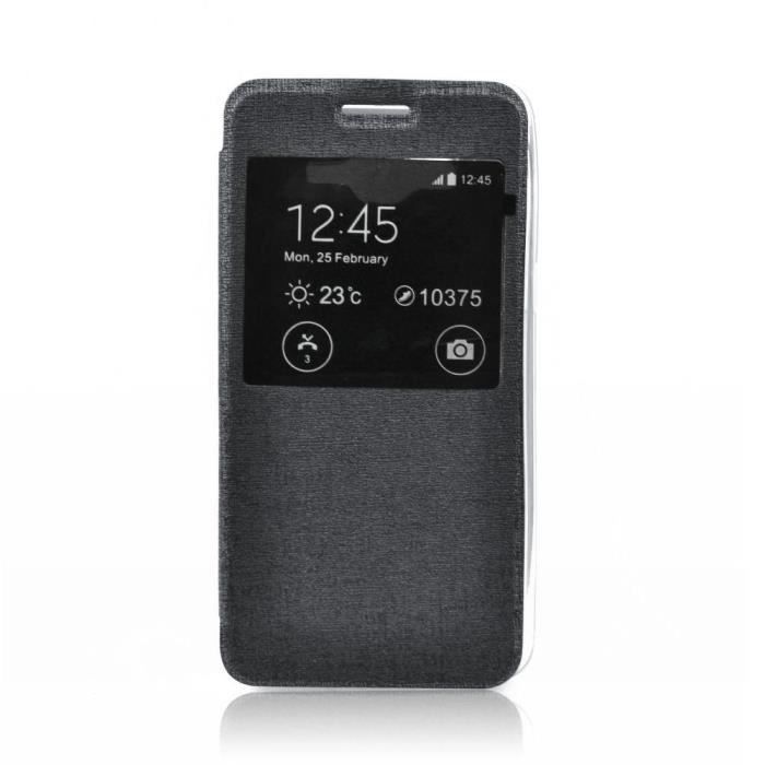 Etui coque housse s-view fenetre noir pour Samsung Galaxy Note 3 N9005