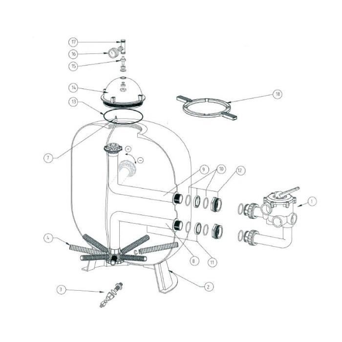 15.Kit adaptateur TE purge Triton 370117
