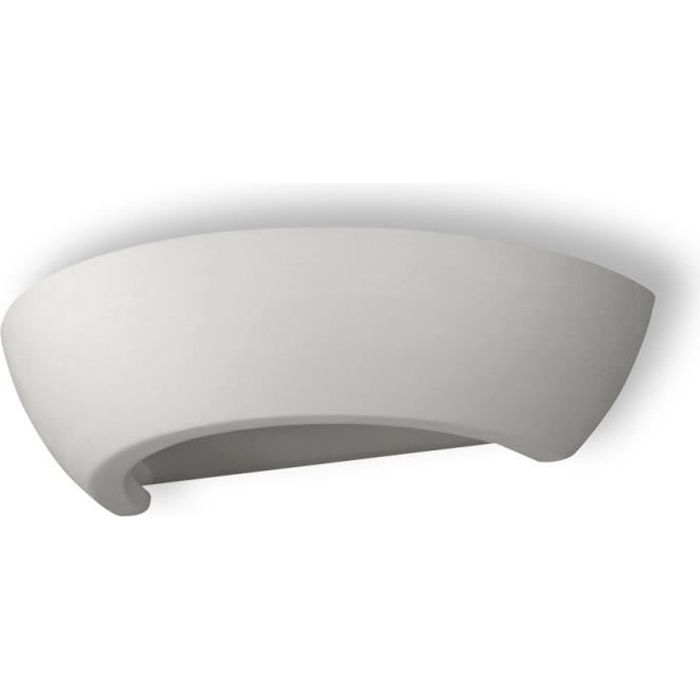 Applique Murale Céramique OSKAR E27 Lampe Murale Moderne BOHO Design Couloir - Blanc