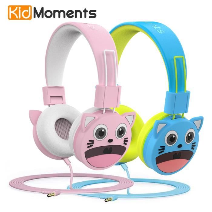 Casques pour Enfant,Protection de l'audition avec limitation du Volume à 85dB,matériaux agréés pour l'usage Alimentaire,sans BPA