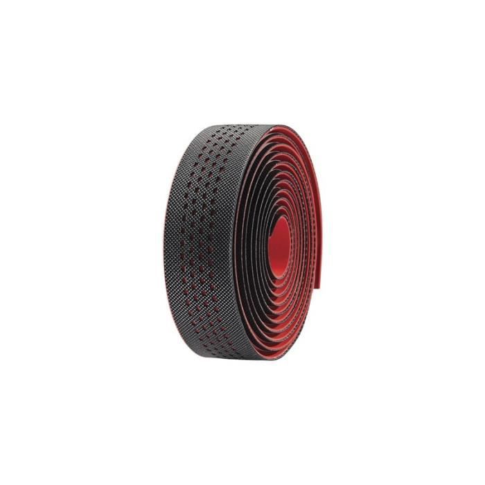 VELO - Jeu De Guidoline Pu Diamond Gel Antidérapante Nr/Rouge