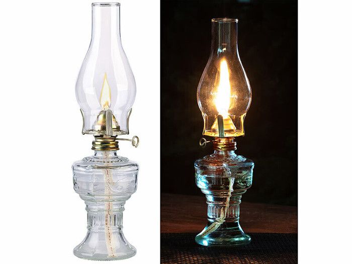 Lampe à pétrole tempête rétro - 32 cm Lampe à pétrole tempête rétro - 32 cm