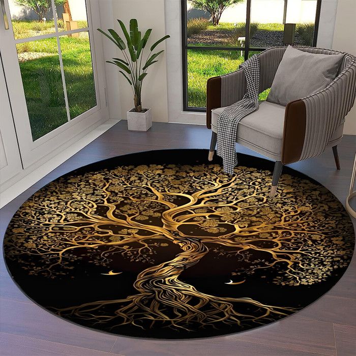 Tapis De Salon Lavable WHUOEUCO - Motif Viking Abstrait 3D, Dimensions 60x120 Cm, Poils Courts Doux, Antidérapant (plusieurs Tailles Disponibles)