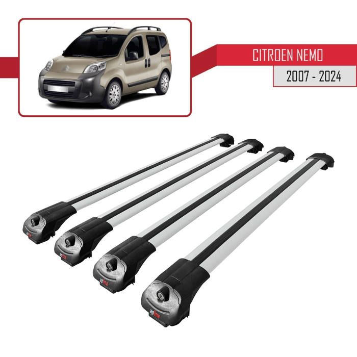 Porte-bagages De Toit - Peugeot - Rifter 2023-2024 - Aluminium - Noir - Charge Utile < 300 Kg - Auto