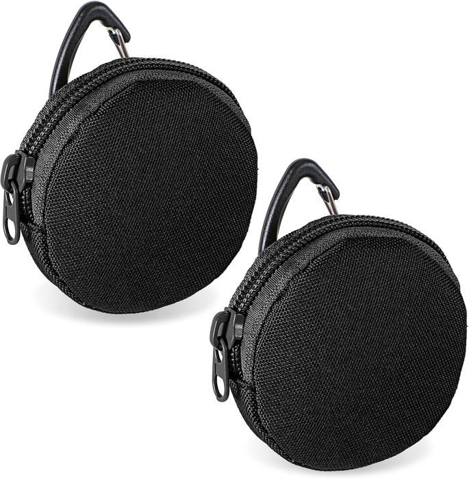 Meilleurs prix pour Lot de 2 Sacs à friandises pour Chien Petit Sac à friandises pour Chien avec Mousqueton Sac de dressage Noir avec Fermeture