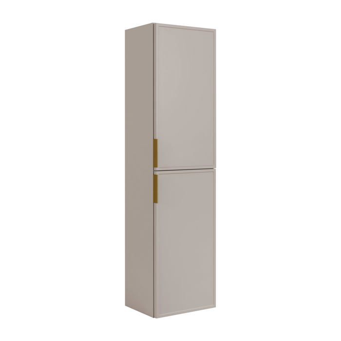Meuble de salle de bain - Cachemire - 80x57x46 cm - 2 tiroirs - Poignée dorée - MDF et laminé
