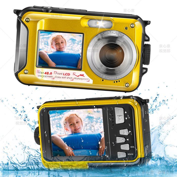 Appareil Photo Numérique Étanché 10FT Pour Enfants – 1080P Full HD 30MP, Zoom 16x, Écran 2.7", Idéal Plage & Piscine