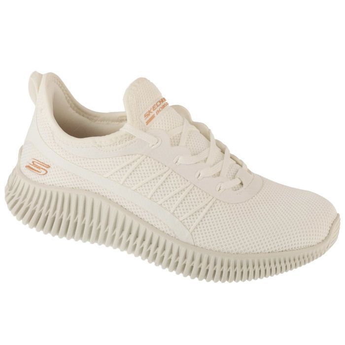 Skechers Baskets Femme - Blanc - Skechers Bobs Geo-New Aesthetics