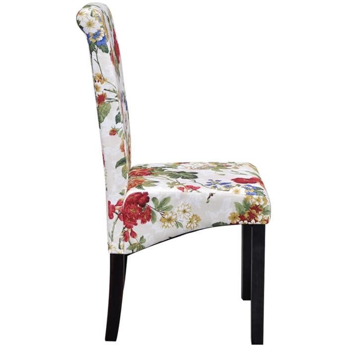 Mode Chaises à manger/salon Set de 2 CHEZ YIYI assise optimal - multicolore tissu 42x55x96cm _86658523386