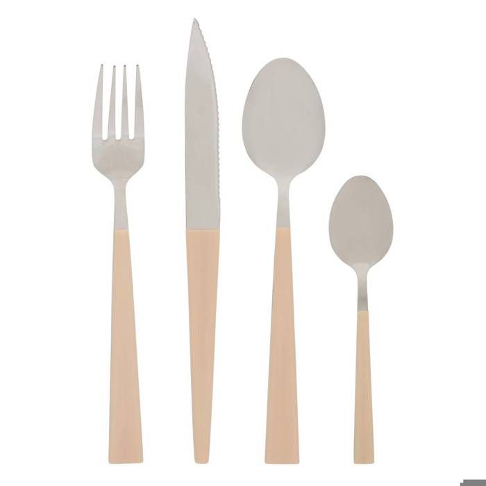 Ménagère Susan 16 pièces beige - Atmosphera Créateur dintérieur