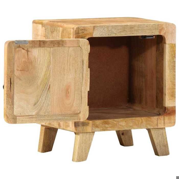 Table de chevet 2 pcs 40x32x46 cm bois massif de manguier brut_2 ans garantie_76533 Table de chevet 2 pcs 40x32x46 cm bois massif de manguier brut_2 ans garantie_76533
