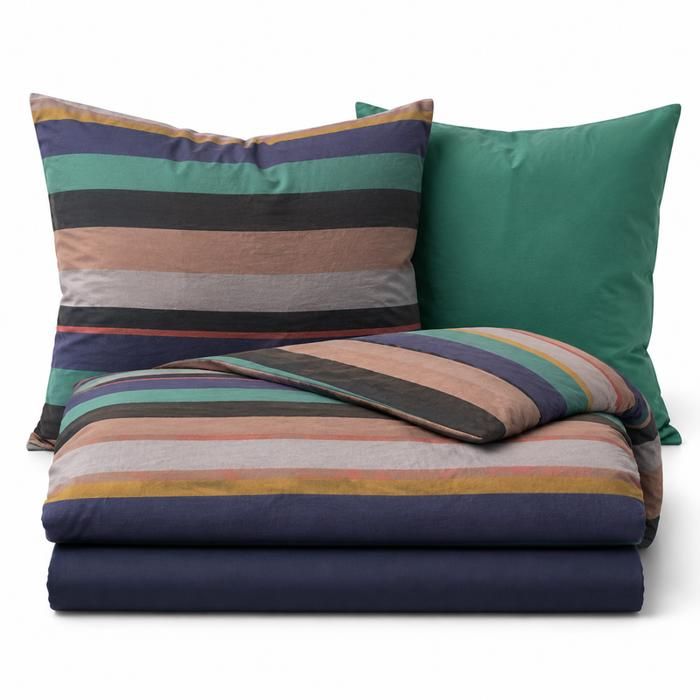 Parure de lit 3 pièces en coton lavé pour lit 120 cm housse 150 x 200 cm drap plat et taie Parure de lit 3 pièces en coton lavé pour lit 120 cm housse 150 x 200 cm drap plat et taie