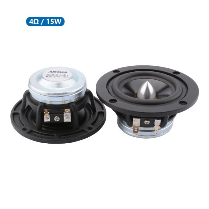 Lot De 2 Haut-parleurs 4Ω 2W - Diamètre 40 Mm, épaisseur 5 Mm - Bornes PH2.54, Fil De 10 Cm