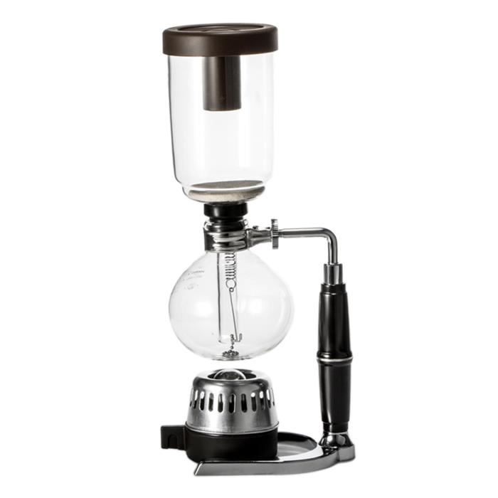 Cafetière à Siphon En Verre Borosilicate - Machine à Café Et Thé Portable Avec Clip De Sécurité