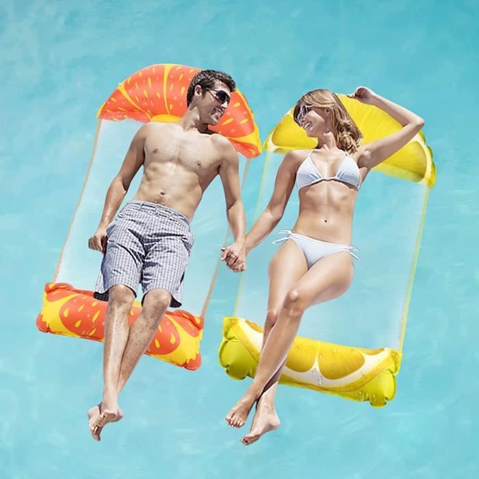 Hamac Gonflable,Matelas Piscine,Bouee Piscine,Matelas Plage,Gonflable Flottant Rangée Lit