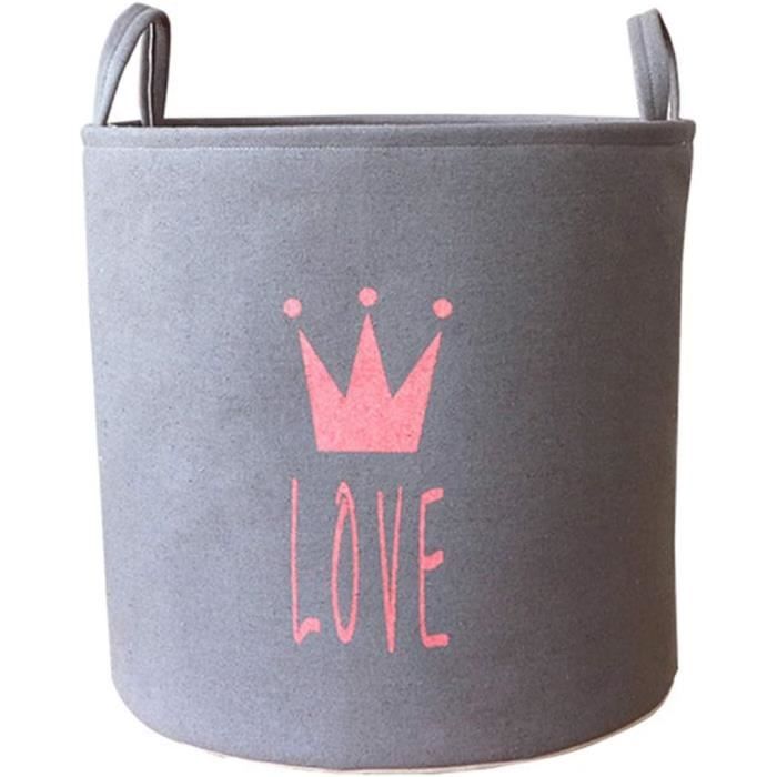 Panier à Linge Pliable En Feutre Pour Enfant - Forme éléphant, 34x35cm, Rangement Jouets Et Vêtements, Gris Foncé