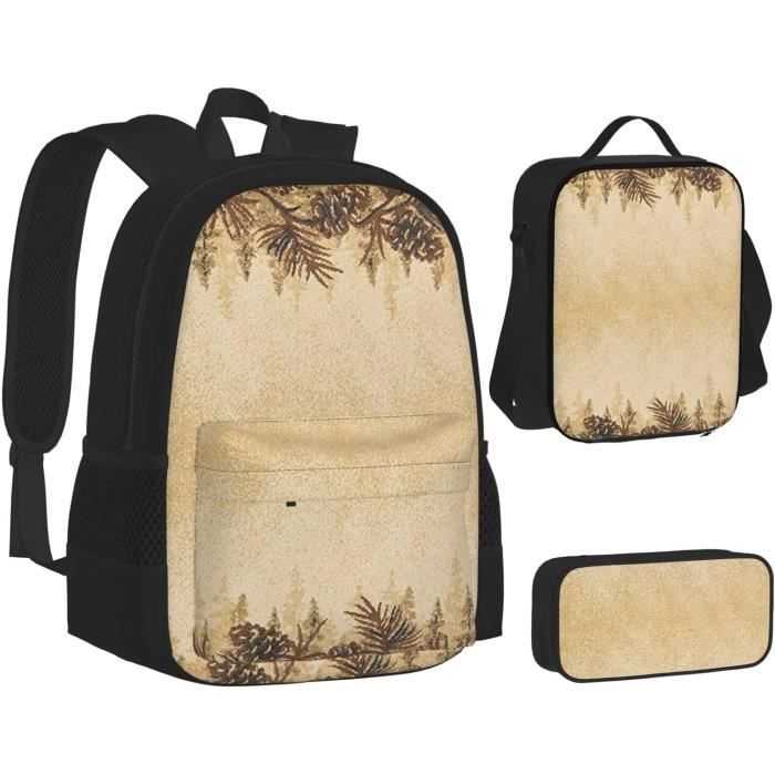 Sac à Dos Scolaire Garçon Amythe - 44L Nylon Etanche - Pour 9-13 Ans - Multicompartiments