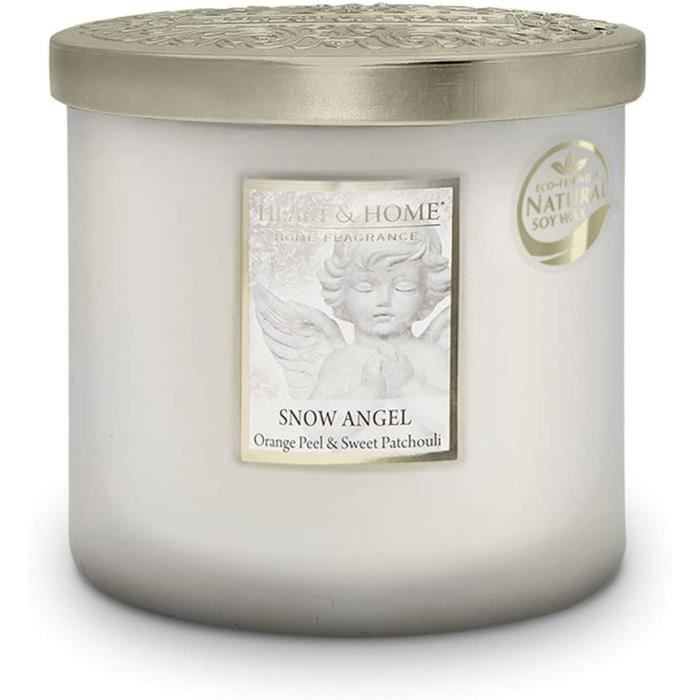 Bougie parfumée ellipse 2 mèches 220g-40h senteur Amour
