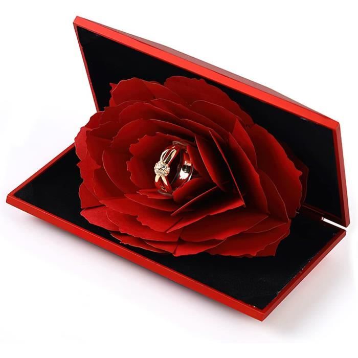 Boîte à Double Anneaux Portable, Présentoir Porte-bijoux, étui Pour Bagues De Fiançailles Et De Mariage – Acheter Les Meilleurs Produits Dans La Boutique En Ligne