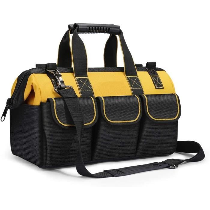 Sac à Outils Lourd 16 Pouces - 30 Poches, Nylon, Imperméable Et Durable