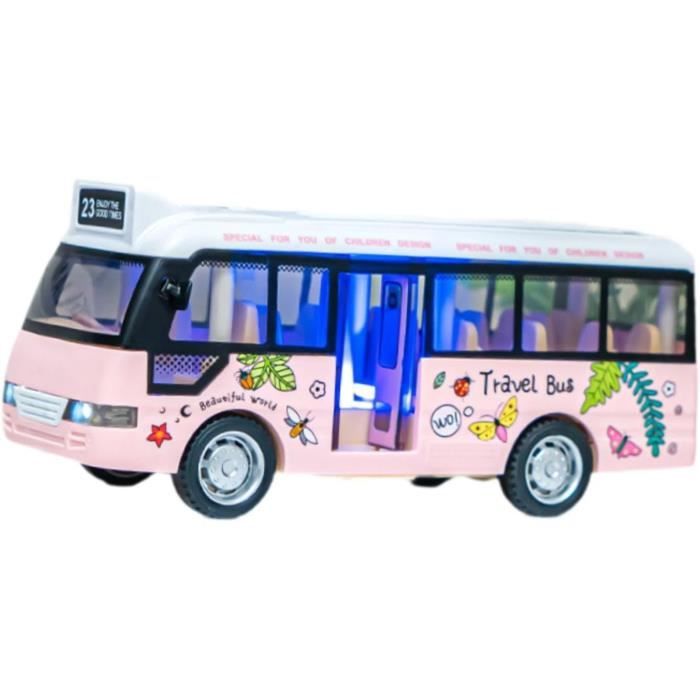 Bus à inertie 1:16 avec lumière et son, jouet garçon 4-12 ans