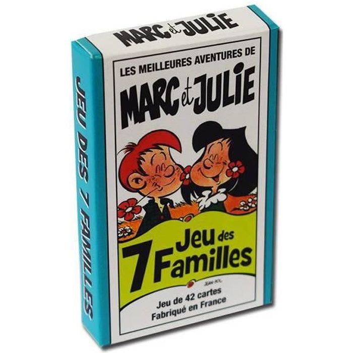 Jeu De 7 Familles Marc Et Julie Jeu des 7 familles Les meilleures aventures de Marc et Julie - jeu de