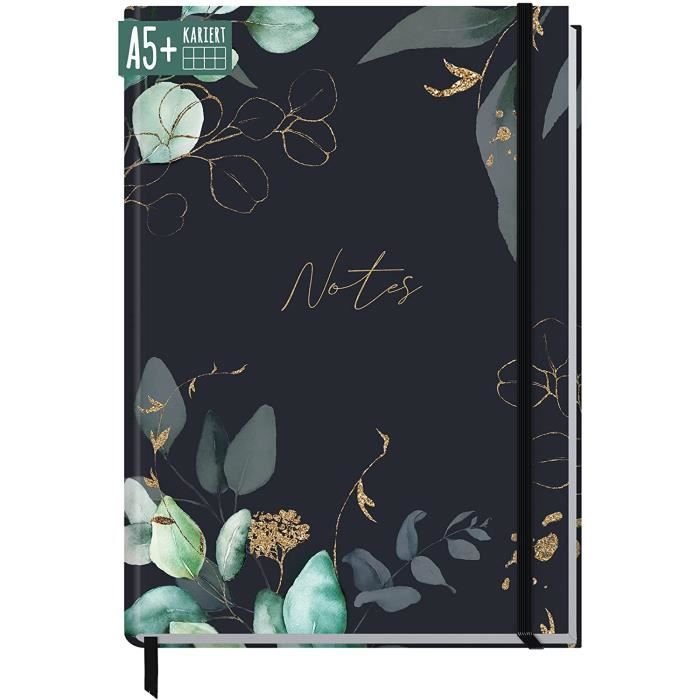 Carnet De Notes A5 Campus - Couverture Rigide, 96 Feuilles Unies 75g, Fermeture Élastique, Pochette Et Marque-Page - 8