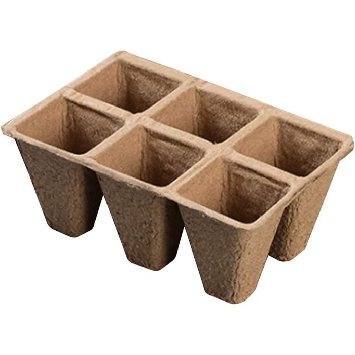 Pots Biodégradables Jardinage Pots Semis Biodégradables 6cm - Lot