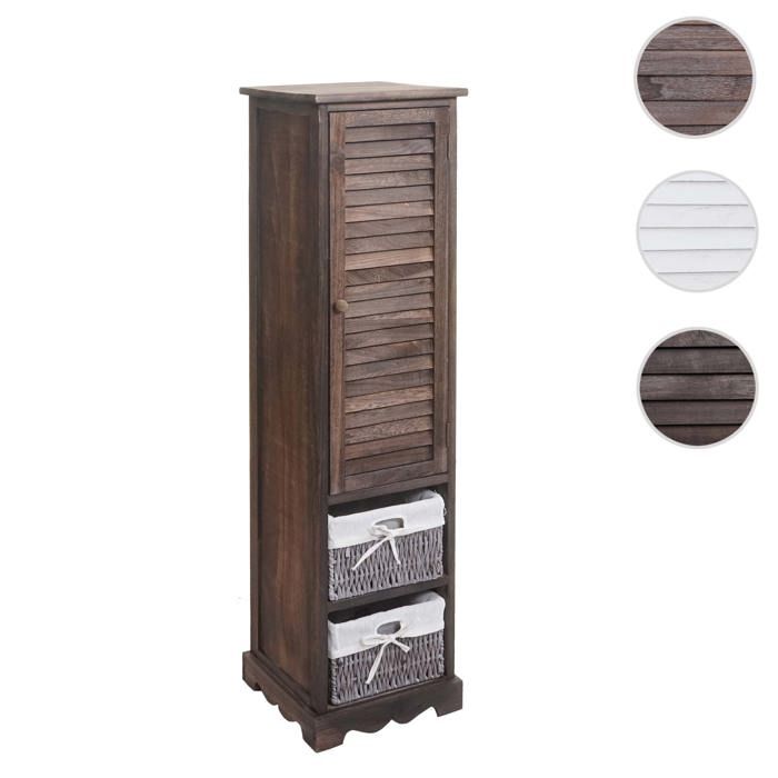 MCW Commode de salle de bain MCW-H20 20x27x29cm bois massif ~ shabby marron