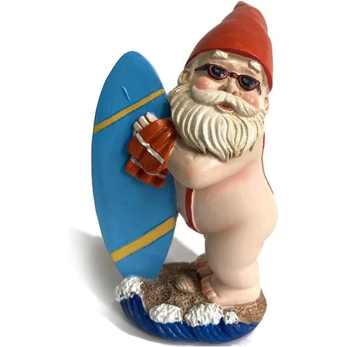 Statue Gnôme Pole Dancing – Figurine Amusante Résine Pour Jardin, Maison Ou Intérieur – Décoration Fun
