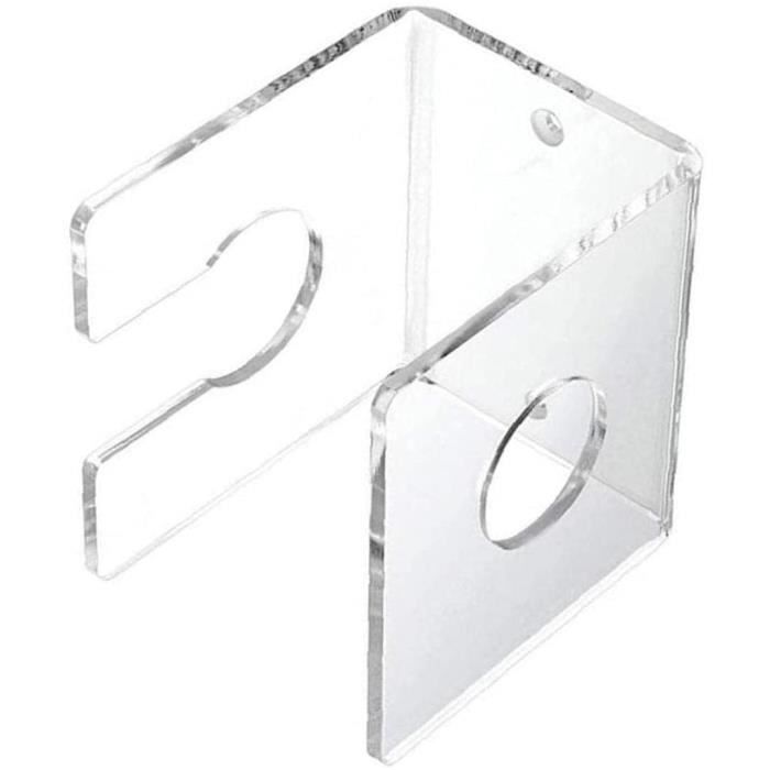 Support Mural Acrylique Pour Batte De Baseball - 4 Pièces Transparentes, Avec Vis Et Chevilles