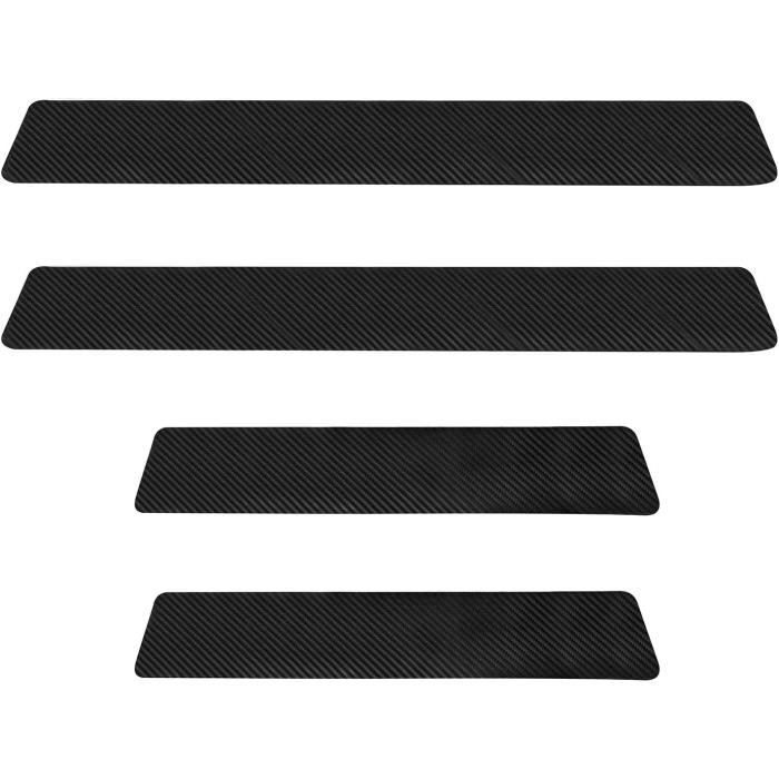4 Protections Porte Voiture Fibre Carbone - Autocollant Anti-Bosse SUV Camionnette