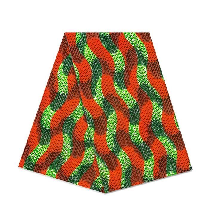 Tissu Wax Africain Ankara 100% Coton – 1 Yard (91 X 114 Cm) – Motif Imprimé Cire – Pour Couture Et Artisanat