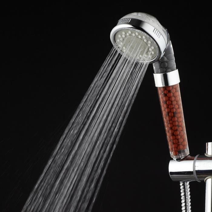 Pommeau De Douche INEX EUROPA – Grande Douchette 107 Mm 5 Modes, Économie D’Eau, Anti-Calcaire, Tuyau Inox 175 Cm