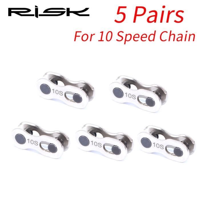 Lot De 5 Maillons De Chaîne De Vélo ABSOPRO – Métal, Clips Connecteurs, Diamètre Rouleau 3,5 Mm