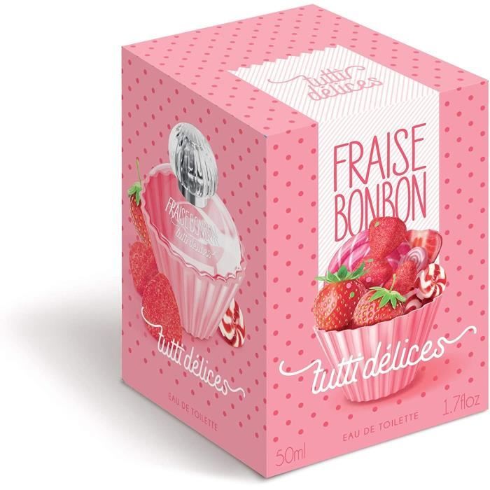 Eau De Toilette Femme - Tutti Delices Fraise Bonbon 50 Flacon (1.7 Fl.oz.) Parfum Sucré Femmes