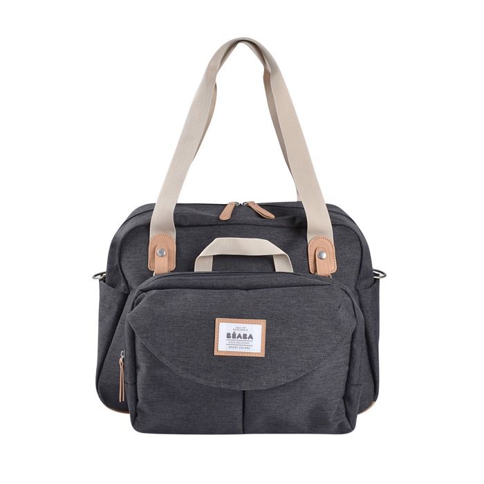 Sac à langer modulable grande contenance GENEVE Gris Foncé