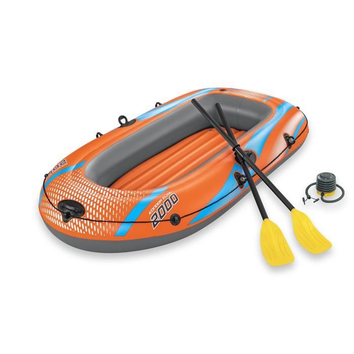 Canoë - BESTWAY - Kondor Elite™ 2000 raft set - 196 x 106 cm - 1 adulte+1enfant - 120kg max - pompe