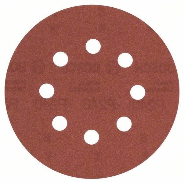 Feuille abrasive Ø 125 mm G240 WP 8 trous velcro 5 pièces - vue 2