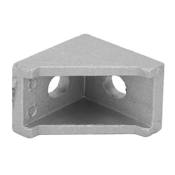 Lot De 6 équerres En Aluminium – Supports D'angle Pour Profilés, Robustes Et Légers