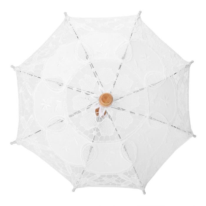 Parapluie Parasol Pliant Dentelle Florale - Imperméable Et Anti-UV - Style Rétro