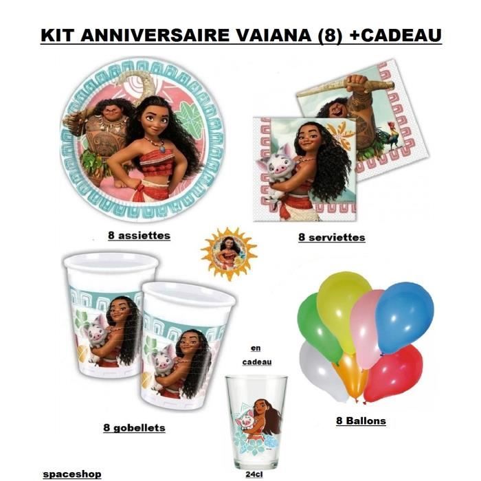 Kit Anniversaire Vaiana 8 Cadeau Cdiscount Maison Kit Anniversaire Vaiana 8 Cadeau Cdiscount Maison