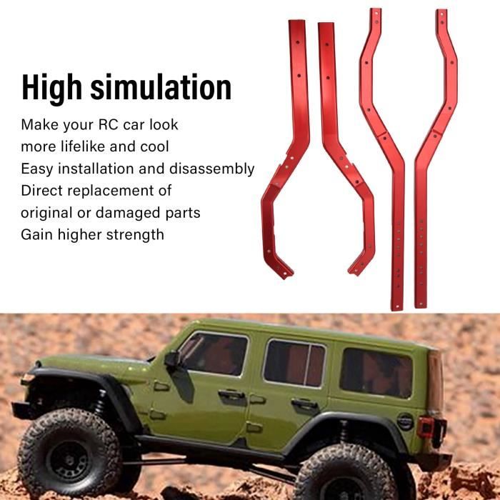 Châssis Cadre En Alliage Pour Tamiya TT01 4WD – Version TGS, Noir, échelle 1/10, Pour Voiture De Tourisme électrique