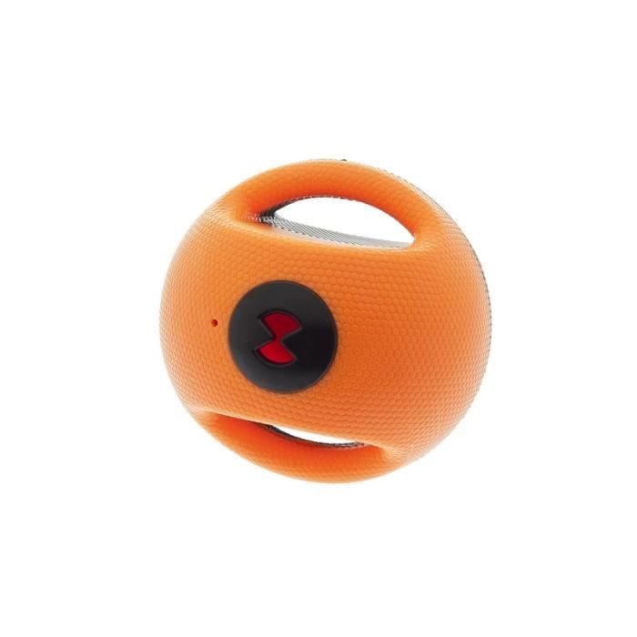 Ferribiella. Jouet pour Chien Extra Solide. Balle sonore couinement 12,5cm en Caoutchouc avec poignée. Distributeur à friandises.