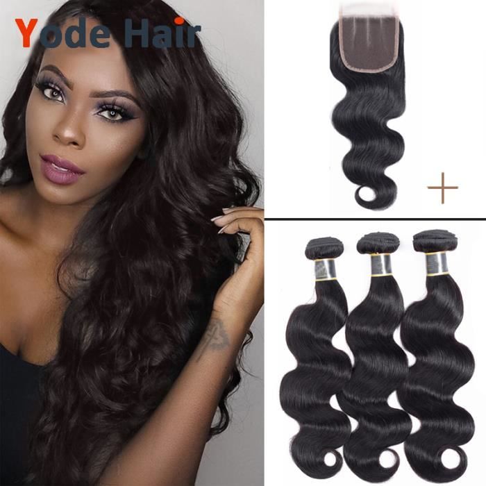 Perruque Cheveux Humains Body Wave 22 Pouces - Origine Indienne, Style Brésilien