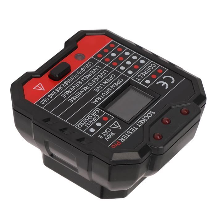 WALFRONT Testeur De Prise Electrique HT106 - Détecteur RCD/GFCI Et Polarité - Prise EU