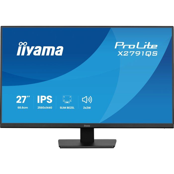 iiyama ProLite X2791QS B1 Écran LED 27 2560 x 1440 QHD @ 75 Hz IPS 350 cdm² 1000:1 1 ms HDMI DisplayPort haut parleurs - vue 7